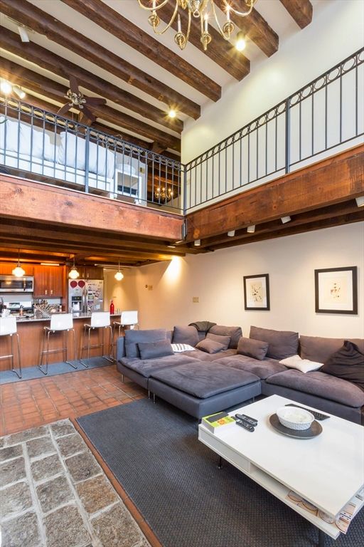 Interior, Living room, Pendant Lights, Wooden Beams