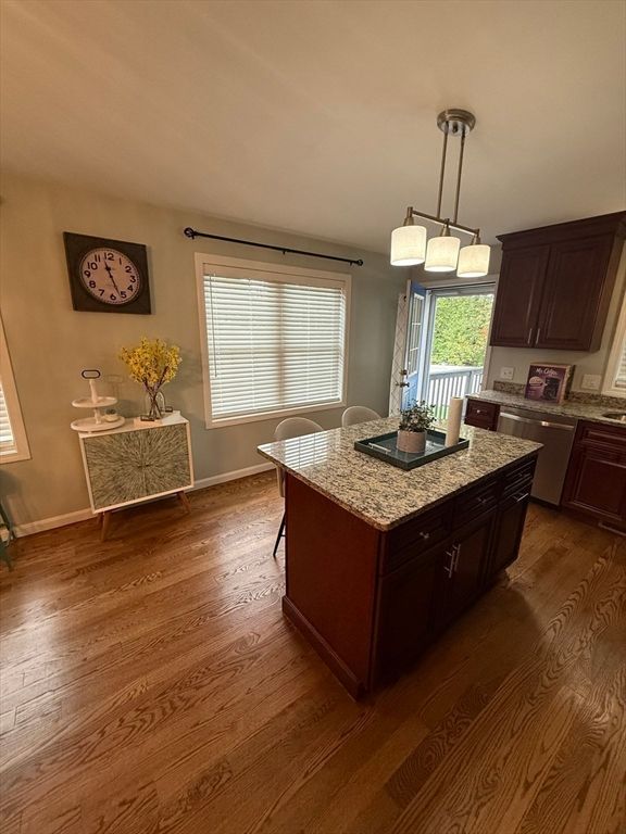Chandelier, Interior, Kitchen, Pendant Lights, Wood Texture Flooring