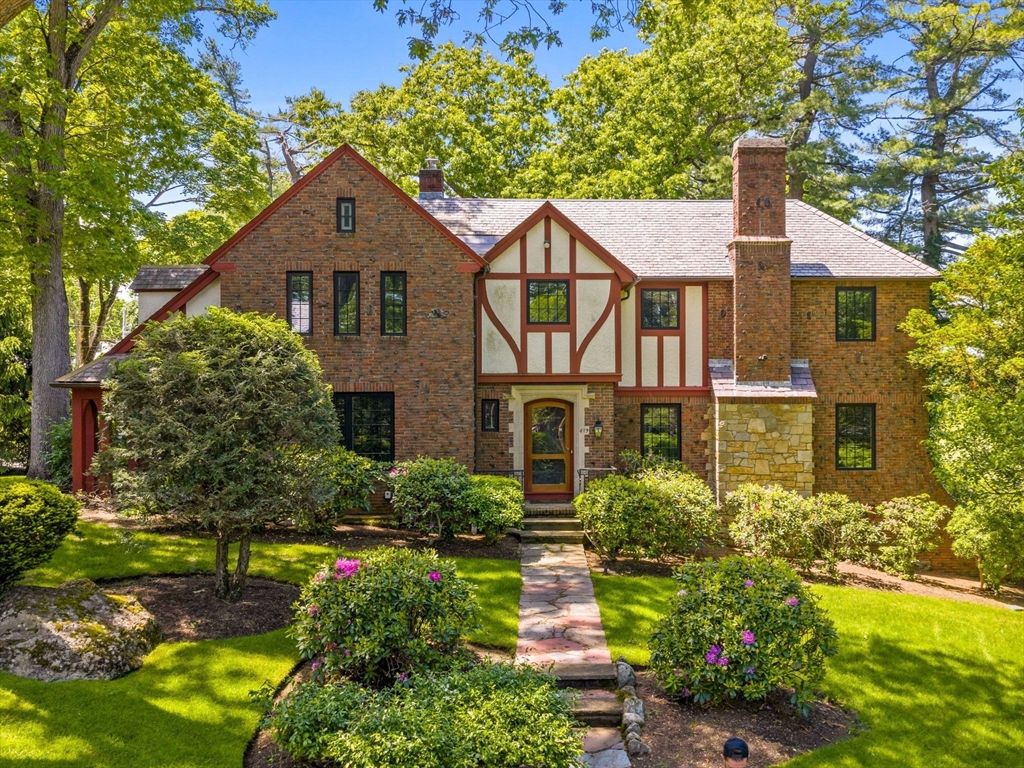 Exterior, Facade, Brick Facade, Tudor Revival