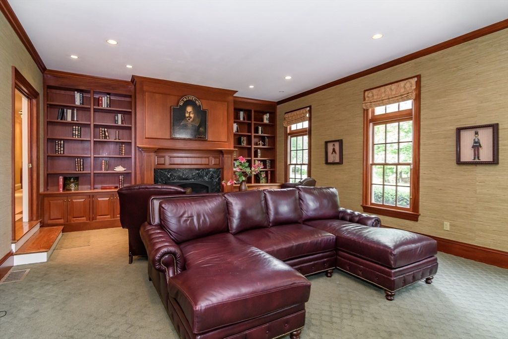 Fireplace, Interior, Living room, Recessed Lighting