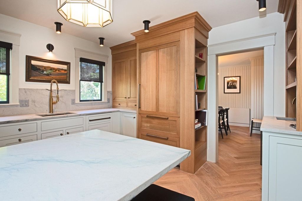 Interior, Kitchen, Wood Texture Flooring