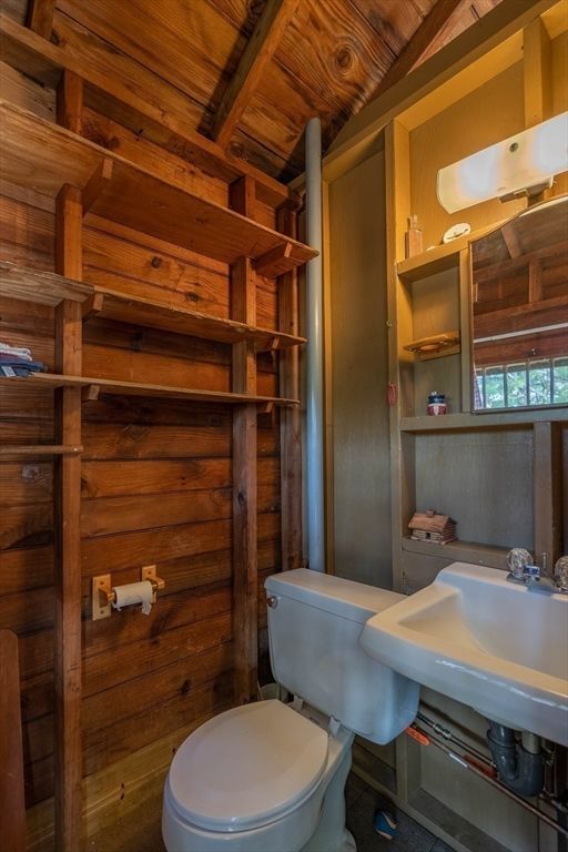 Bathroom, Interior, Wooden Beams, Wooden Ceilings, Wooden Walls