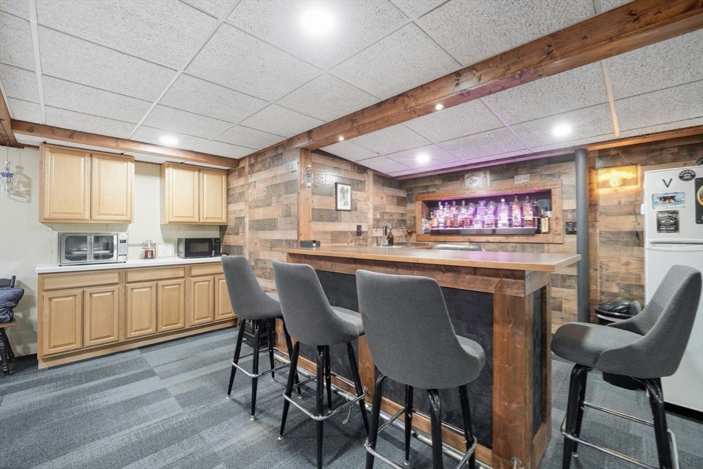 Interior, Recessed Lighting, Stone Walls, Wooden Walls