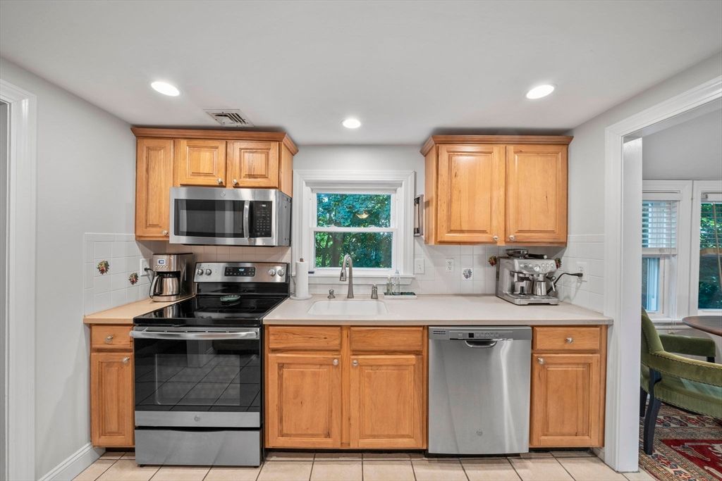 Interior, Kitchen, Recessed Lighting, Stainless Steel Appliances
