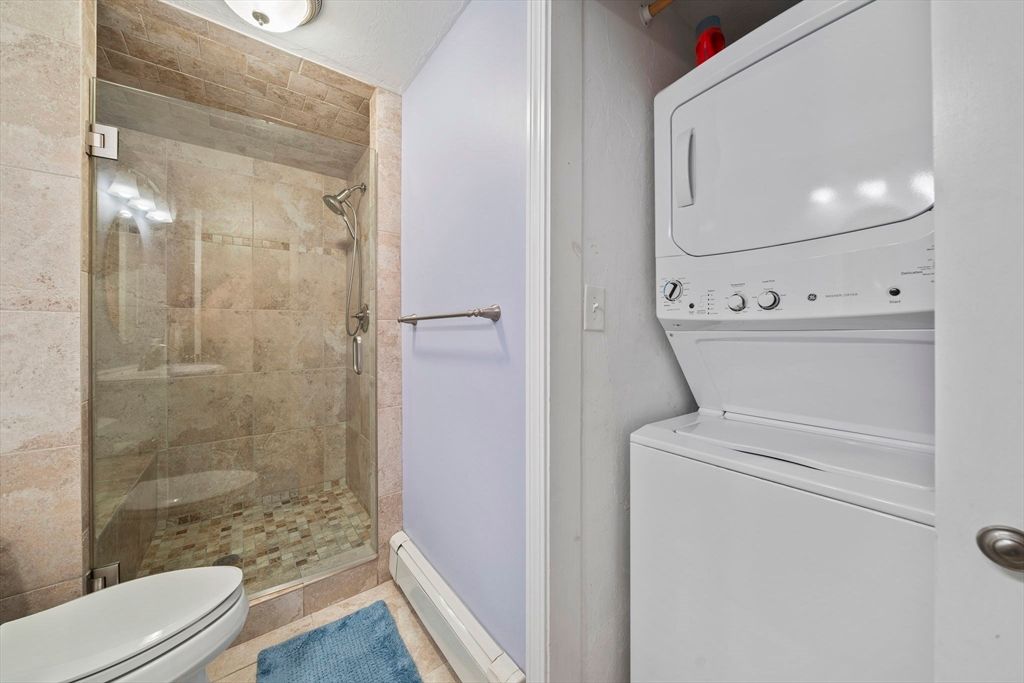 Bathroom, Glass Shower, Interior, Utility Closets, Washer