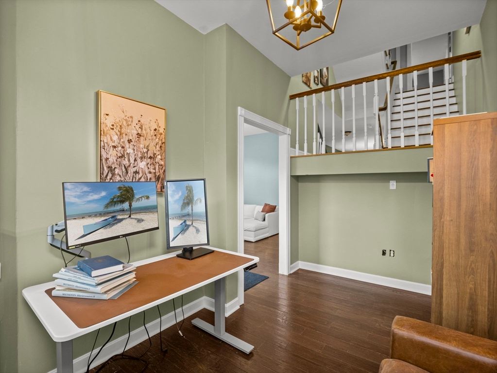 Home Office, Interior, Wood Texture Flooring