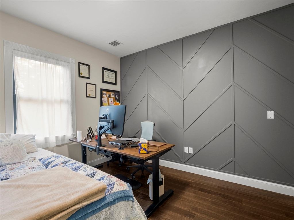 Bedroom, Home Office, Interior, Wood Texture Flooring