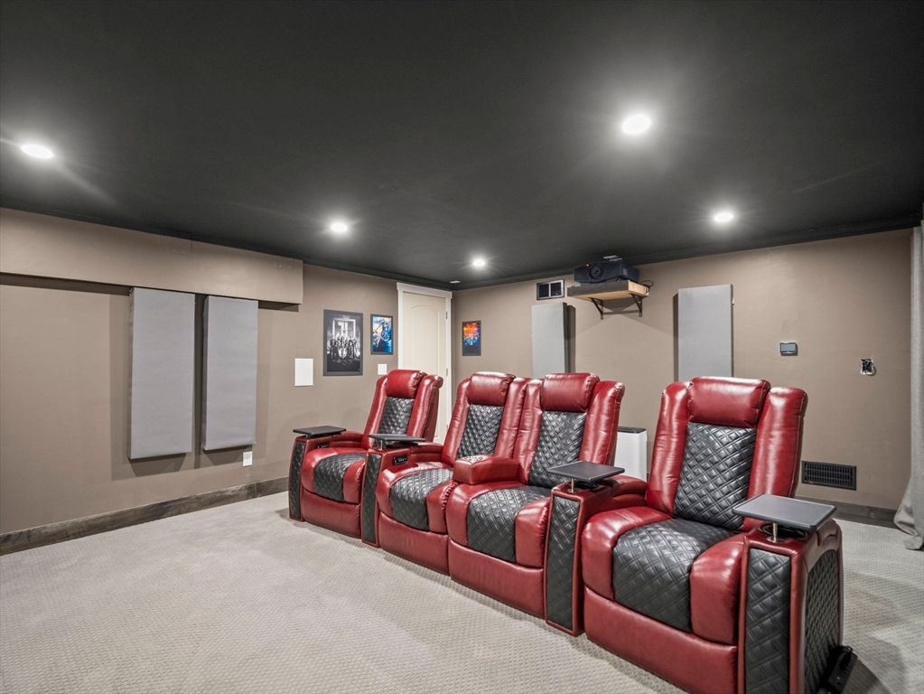 Home Theatre Room, Interior, Projection Screen, Recessed Lighting, Theatre Room