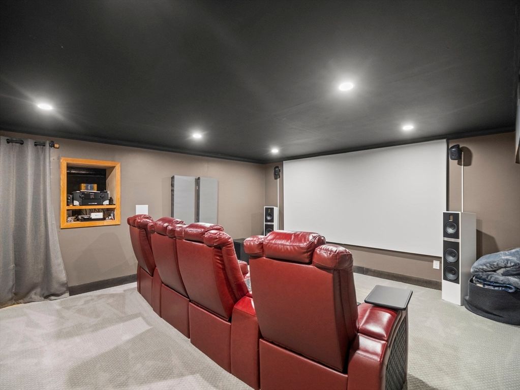 Home Theatre Room, Interior, Projection Screen, Recessed Lighting, Theatre Room
