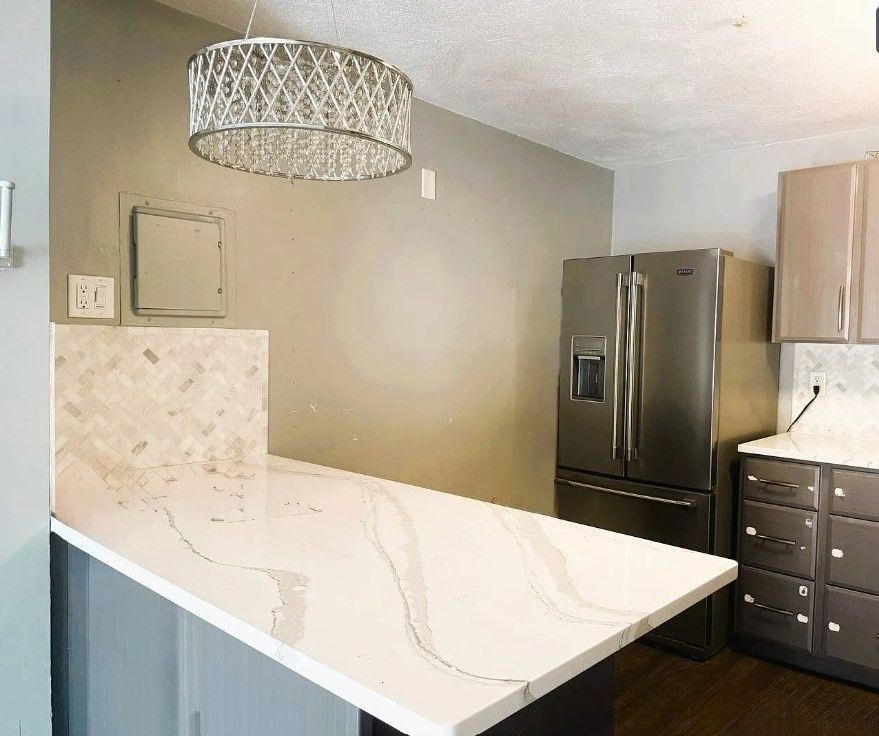 Interior, Kitchen, Wood Texture Flooring
