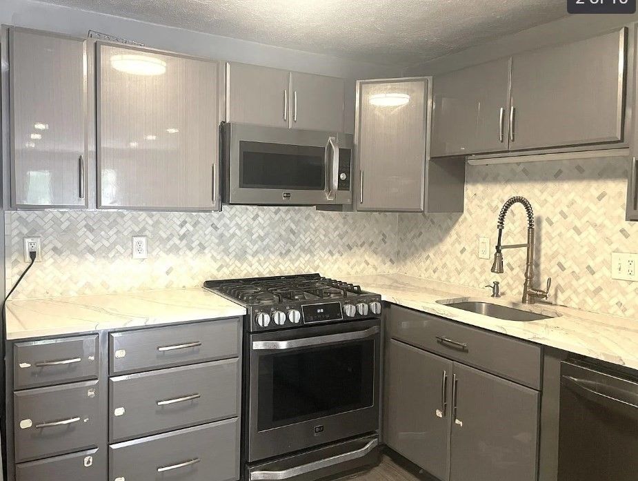 Interior, Kitchen, Wood Texture Flooring