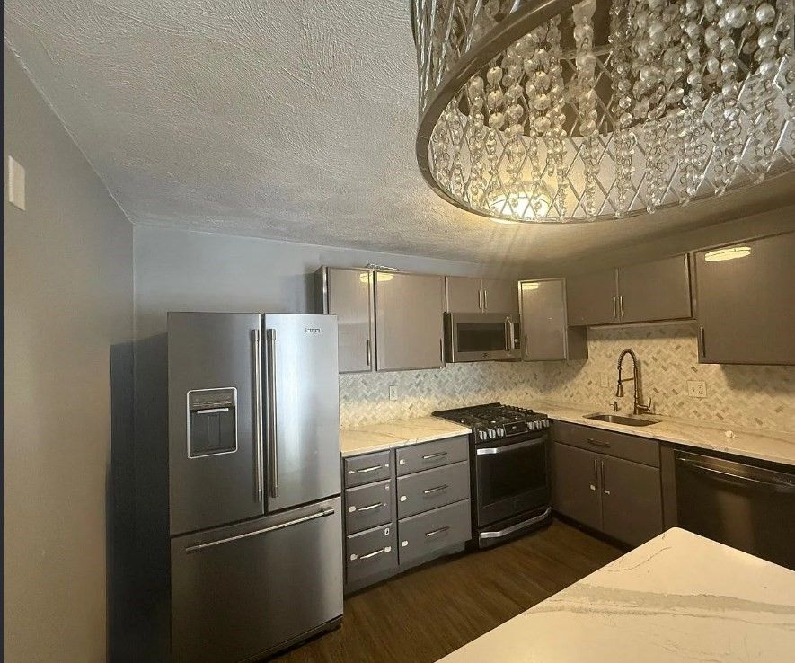 Interior, Kitchen, Wood Texture Flooring