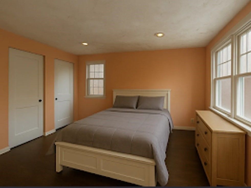 Bedroom, Interior, Recessed Lighting