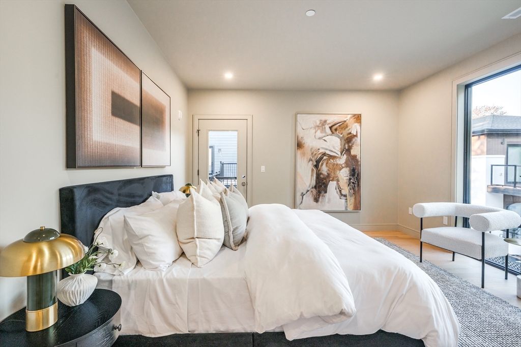 Bedroom, Interior, Recessed Lighting