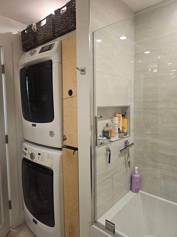 Bathroom, Glass Shower, Interior, Utility Closets, Washer