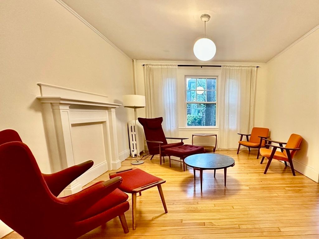Fireplace, Interior, Living room, Pendant Lights, Wood Texture Flooring