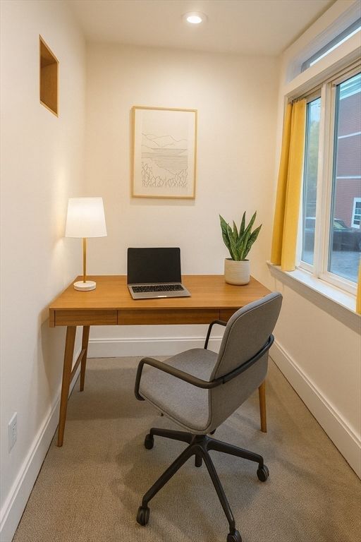 Home Office, Interior, Recessed Lighting