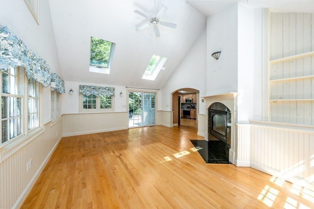 Empty room, Fireplace, Interior, Wood Texture Flooring