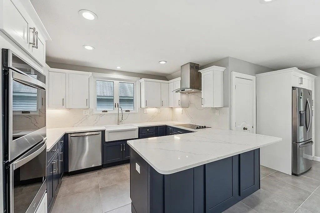 Interior, Kitchen, Recessed Lighting, Stainless Steel Appliances