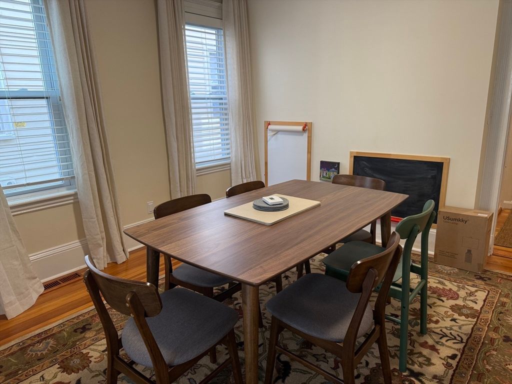 Dining room, Interior, Wood Texture Flooring