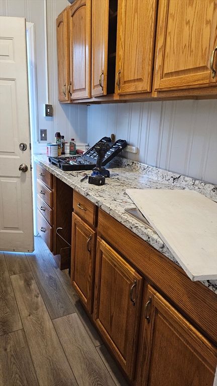 Interior, Kitchen, Wood Texture Flooring