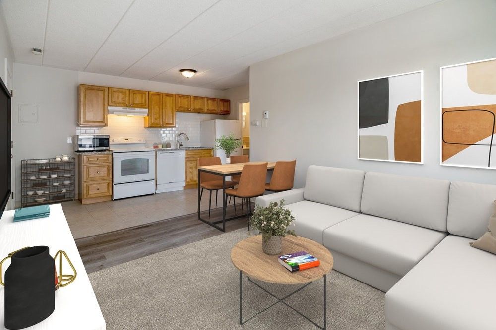 Interior, Kitchen, Living room, Wood Texture Flooring
