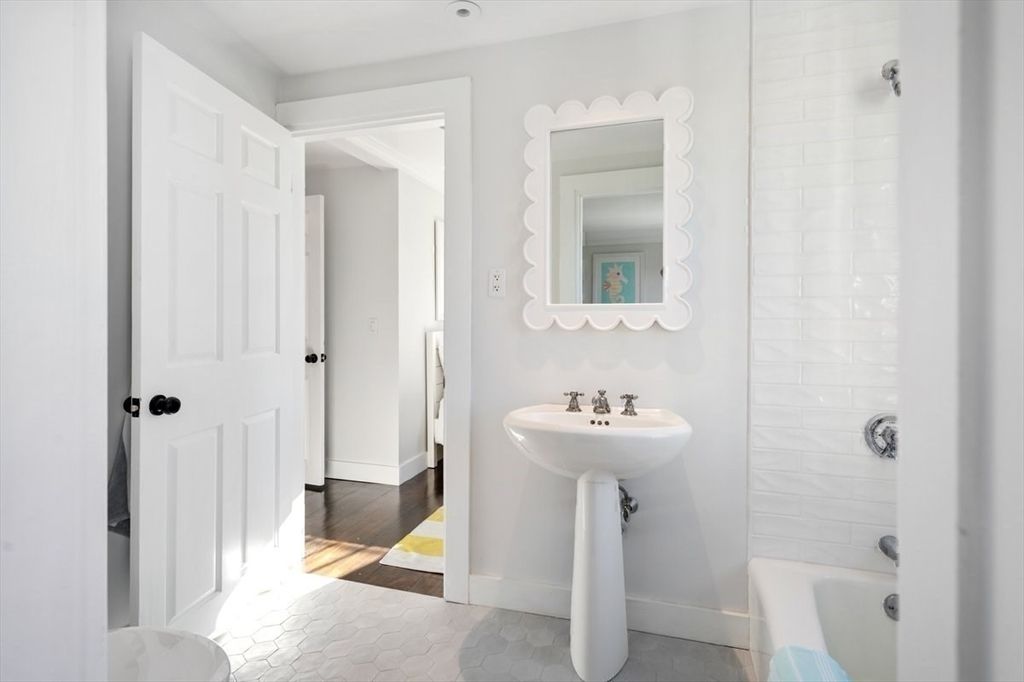 Bathroom, Interior, Wood Texture Flooring