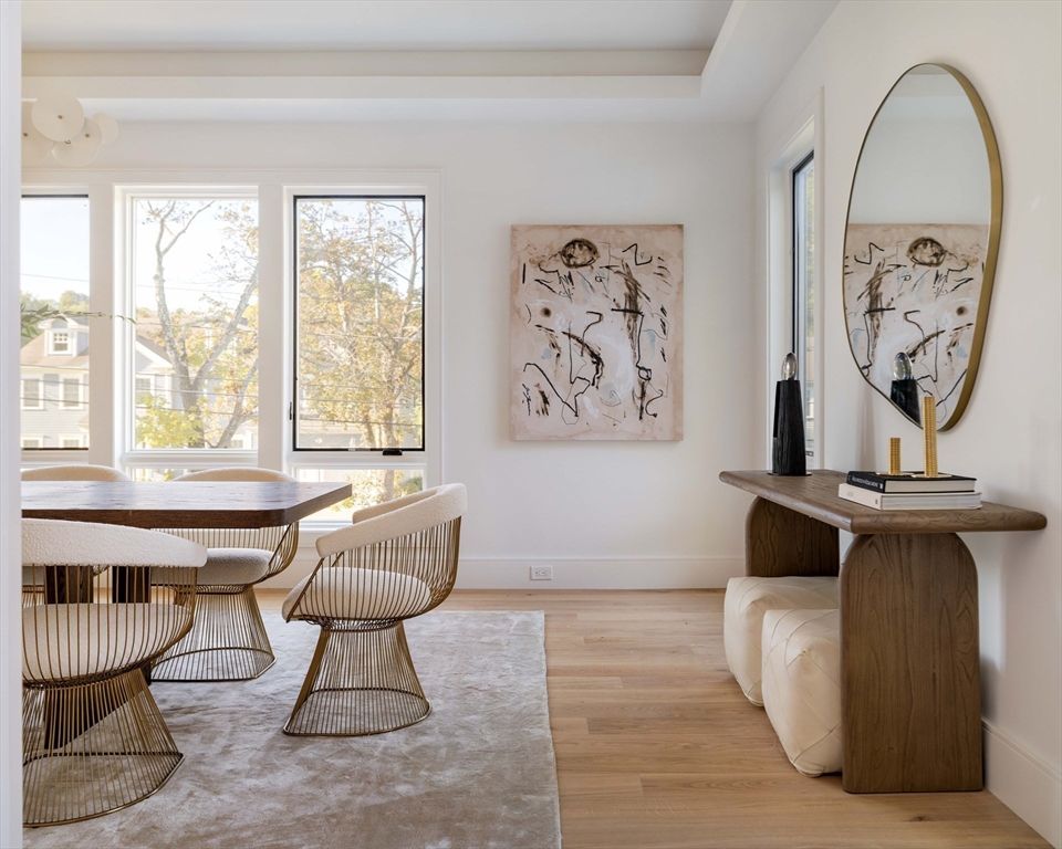 Dining room, Interior, Wood Texture Flooring