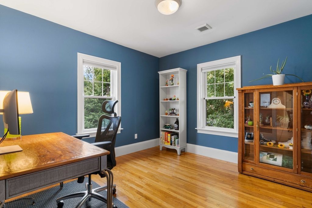 Home Office, Interior, Wood Texture Flooring
