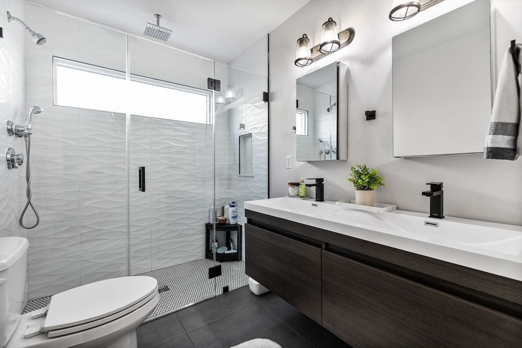 Bathroom, Dual Sink Vanities, Glass Shower, Interior