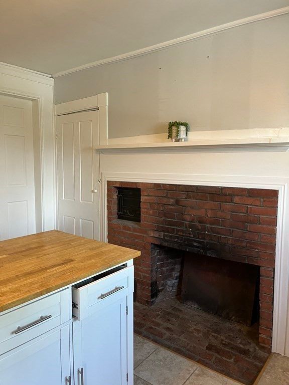 Fireplace, Interior, Stone Walls