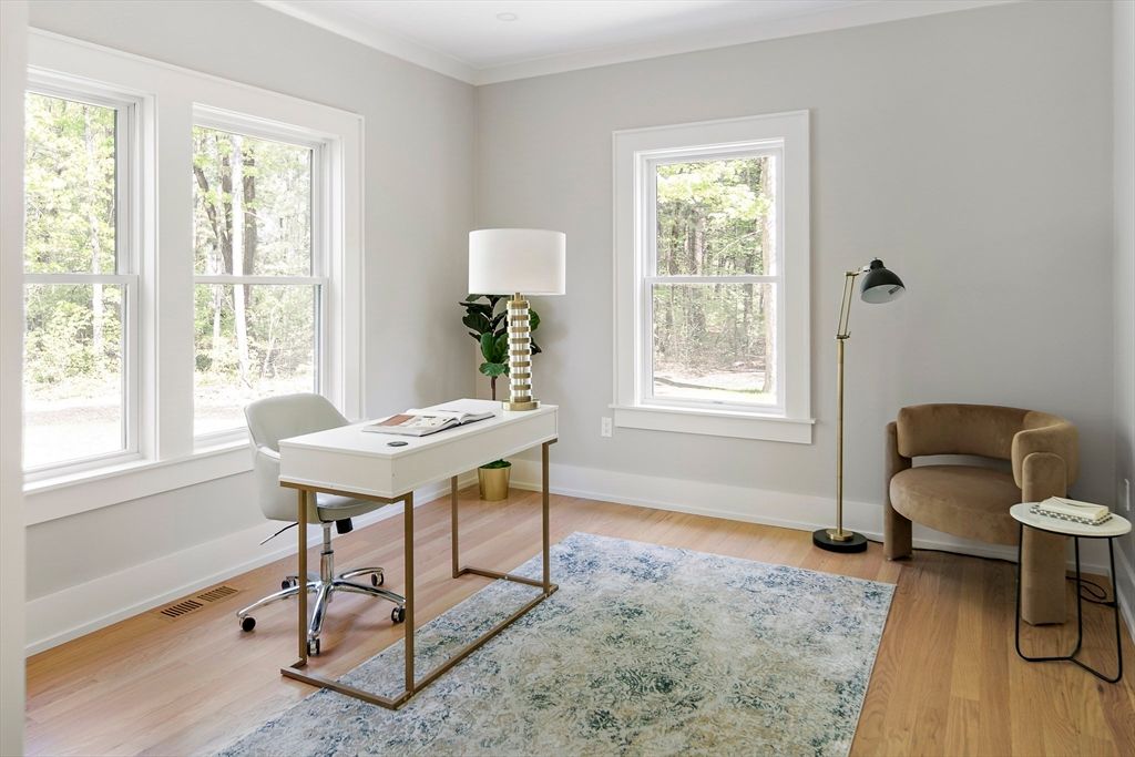 Home Office, Interior, Wood Texture Flooring