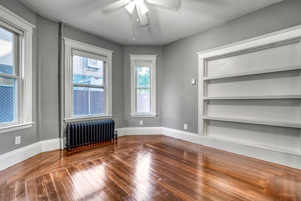 Empty room, Fireplace, Interior, Wood Texture Flooring