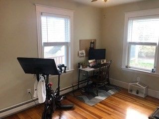 Fitness Equipment, Home Office, Interior, Wood Texture Flooring