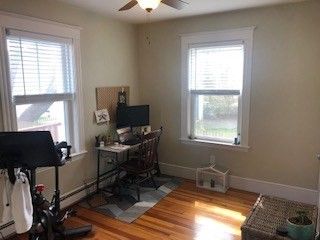 Fitness Equipment, Home Office, Interior, Wood Texture Flooring