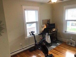 Fitness Equipment, Interior, Wood Texture Flooring