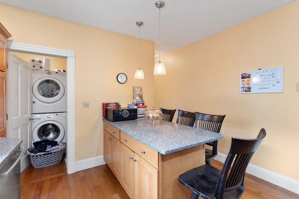 Interior, Pendant Lights, Utility Closets, Washer, Wood Texture Flooring