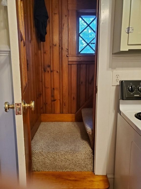 Interior, Washer, Wooden Walls