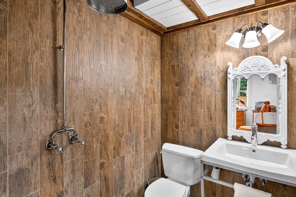 Bathroom, Interior, Wooden Walls
