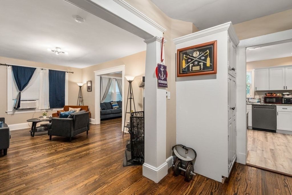 Interior, Kitchen, Living room, Wood Texture Flooring