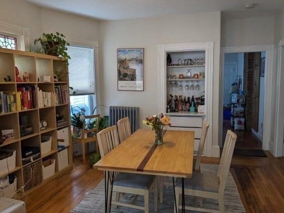 Dining room, Interior, Wood Texture Flooring
