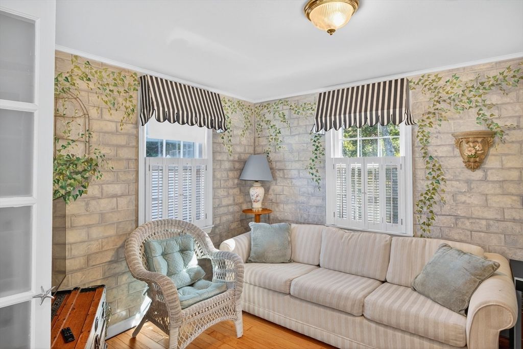 Interior, Stone Walls, Wood Texture Flooring