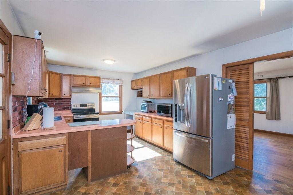 Interior, Kitchen, Wood Texture Flooring