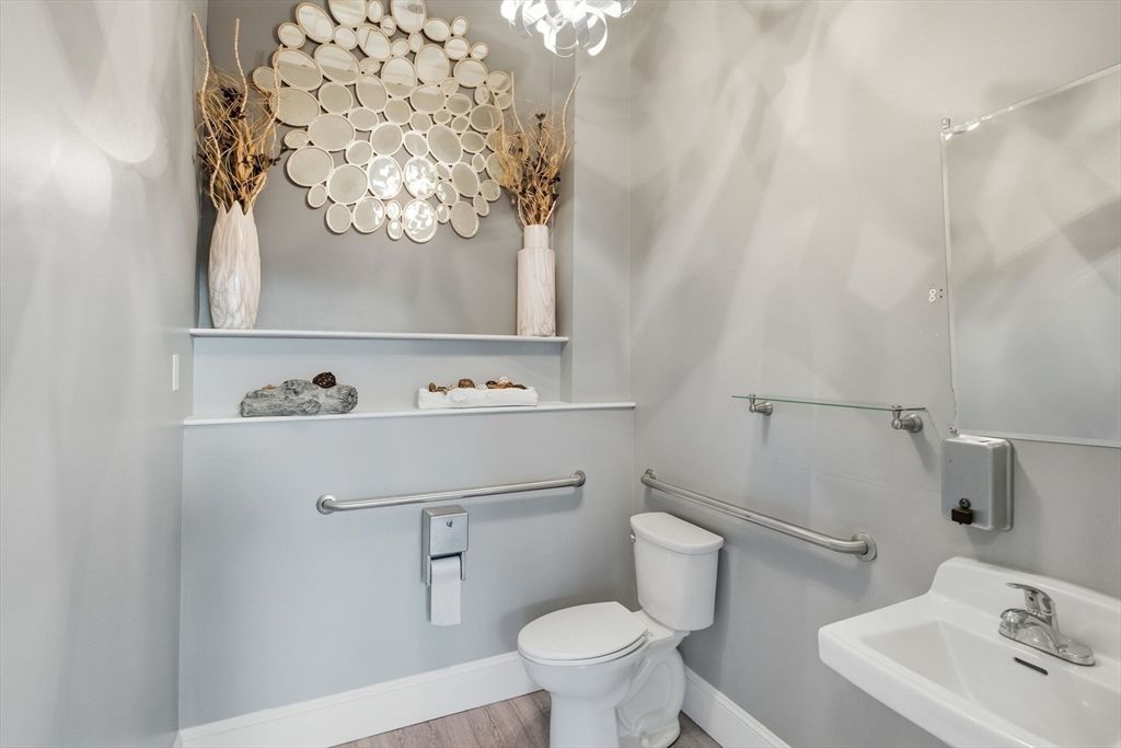 Bathroom, Interior, Wood Texture Flooring