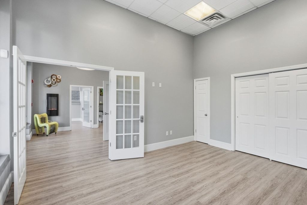 Empty room, Fireplace, Interior, Wood Texture Flooring