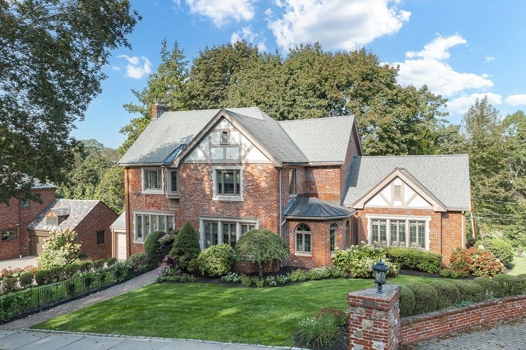 Exterior, Facade, Brick Facade, Tudor Revival