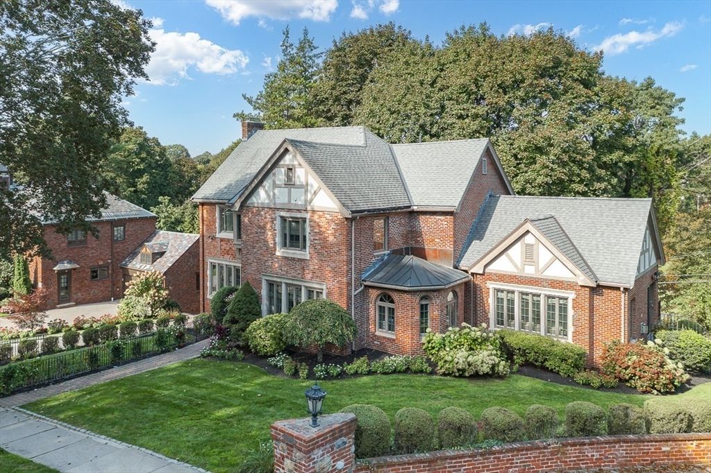 Exterior, Facade, Brick Facade, Tudor Revival