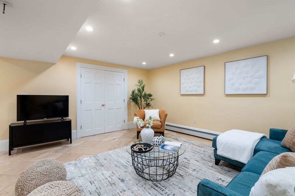 Interior, Living room, Recessed Lighting