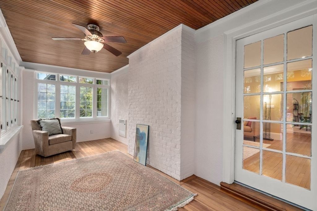 Fireplace, Interior, Stone Walls, Wooden Ceilings, Wood Texture Flooring