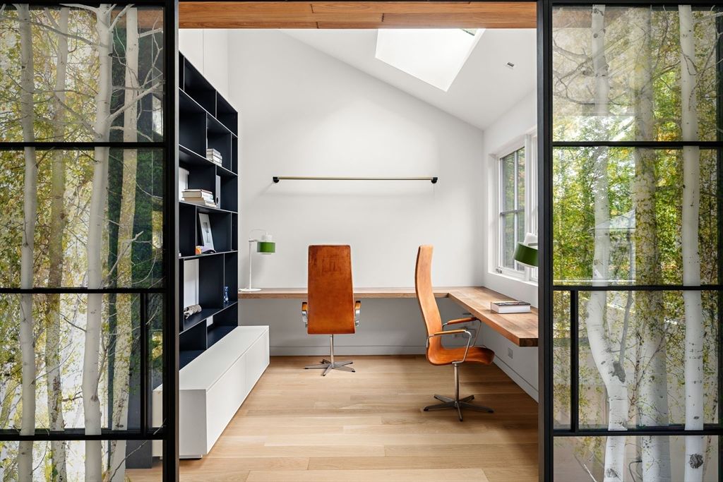 Home Office, Interior, Wood Texture Flooring